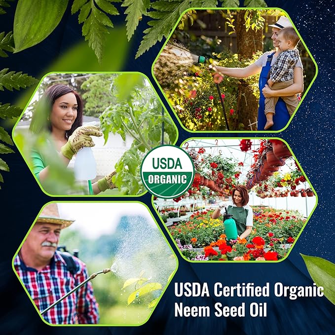 MILANIA Premium Organic Neem Oil Virgin(16 Fl. Oz.), Cold Pressed, Unrefined 100% Pure Natural Grade A. Excellent Quality.