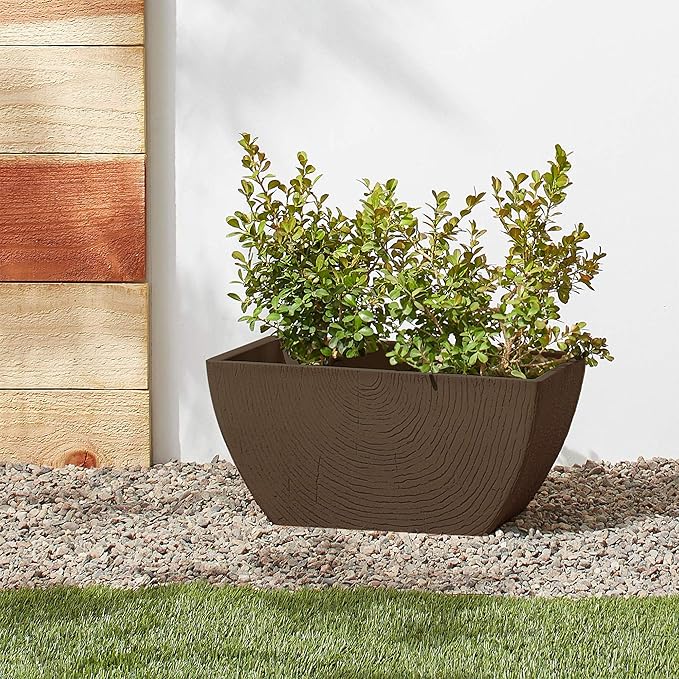 Arcadia Garden Products Concentric Window Box, Chocolate