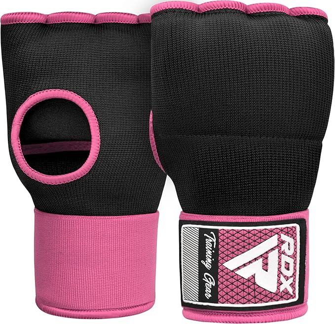 RDX Gel Boxing Hand Wraps Inner Gloves Men Women, Quick 100cm Long Wrist Straps, Elasticated Padded Fist Under Mitts Protection, Muay Thai MMA Kickboxing Martial Arts