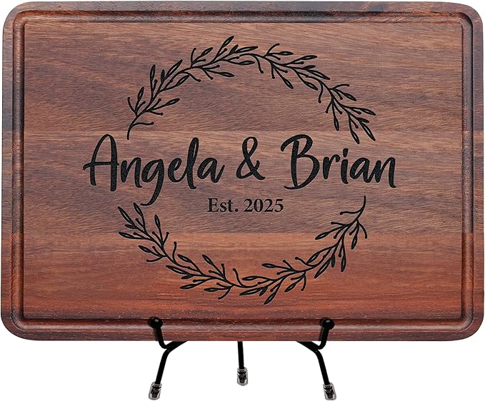 Wedding Registry Gift 2025, Personalized Cutting Board, Gift for Couples,Christmas, Wedding, Anniversary Custom Sign for New Home, Housewarming Gifts for Women, Couple Cutting Board