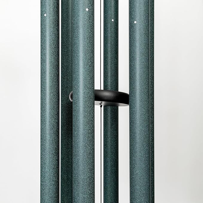 Corinthian Bells by Wind River – 56 inch Green Wind Chime for Patio, Backyard, Garden, and Outdoor Decor (Aluminum Chime) Made in The USA