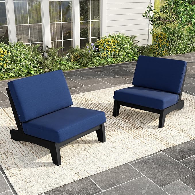 Outdoor Wood Bistro Set, Wooden Conversation Patio Table and Chairs Furniture Set for Porch Balcony Deck Backyard