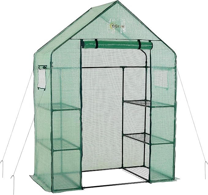 Machrus Ogrow Greenhouse Kit, Multiple Sizes - Green House, Small Greenhouses Outside, Kit Small Greenhouses Outdoors, Mini Greenhouse Outdoor.