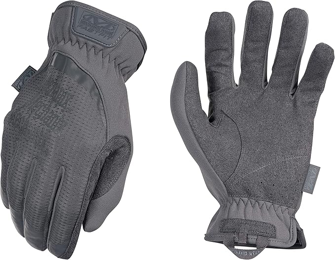 Mechanix Wear FastFit Tactical Gloves - Heavy Duty Lightweight Multipurpose Gloves - Flexible Grip & Reinforced Palm - Touchscreen Capable - Small - Wolf Grey