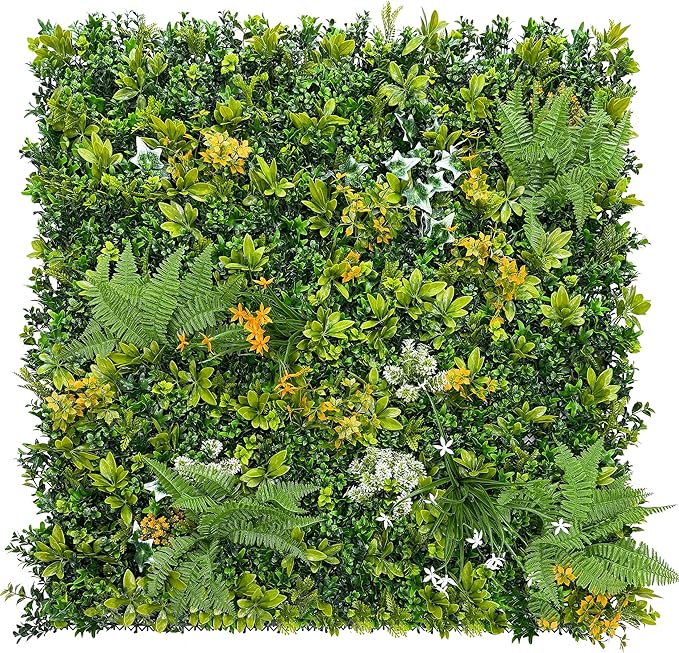 ODTORY Artificial Boxwood Hedges Panels Roll,40'' x 40'' in(11.5 sqft) UV-Anti Faux Greennery Grass Wall Privacy Backdrop Fence Screen for Garden Fence Covering Privacy, Outdoor Indoor Home Decor