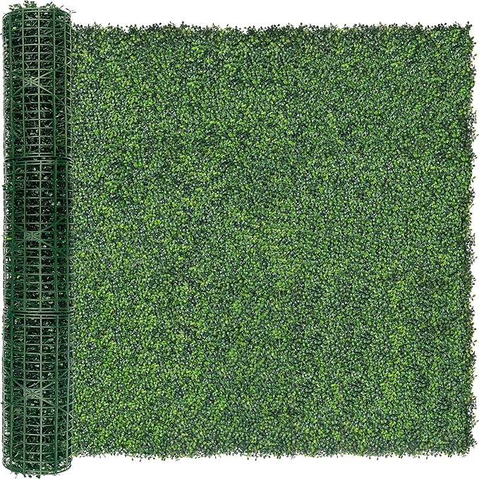DOPGIB Artificial Ivy Privacy Fence Screen: 72"x 144" (72 SQFT) 4-Layer Leaf UV-Anti Faux Greenery Boxwood Backdrop Ivy Vine Leaf Panels for Outdoor, Indoor, Garden, Backyard and Decor