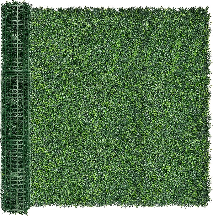 DOPGIB Artificial Ivy Privacy Fence Screen:48"x 120" (40 SQFT) 4-Layer Leaf UV-Anti Faux Greenery Boxwood Backdrop Ivy Vine Leaf Fence Panels for Outdoor, Indoor, Garden,Backyard and Decor