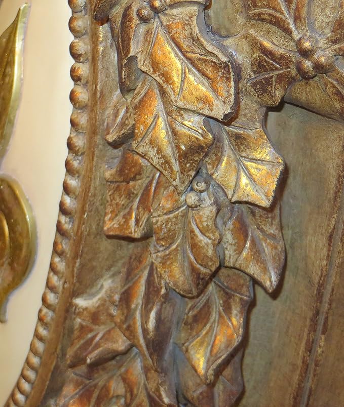 MY SWANKY HOME Ornate Gold Fleur de Lis Greenery Planter Urn | Indoor Outdoor Pedestal Garden Tree Pot