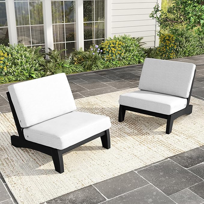 Outdoor Wood Bistro Set, Wooden Conversation Patio Table and Chairs Furniture Set for Porch Balcony Deck Backyard